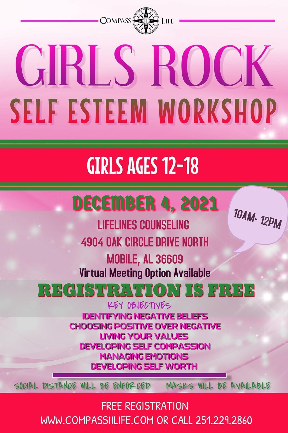 Girls Rock Self Esteem Workshop