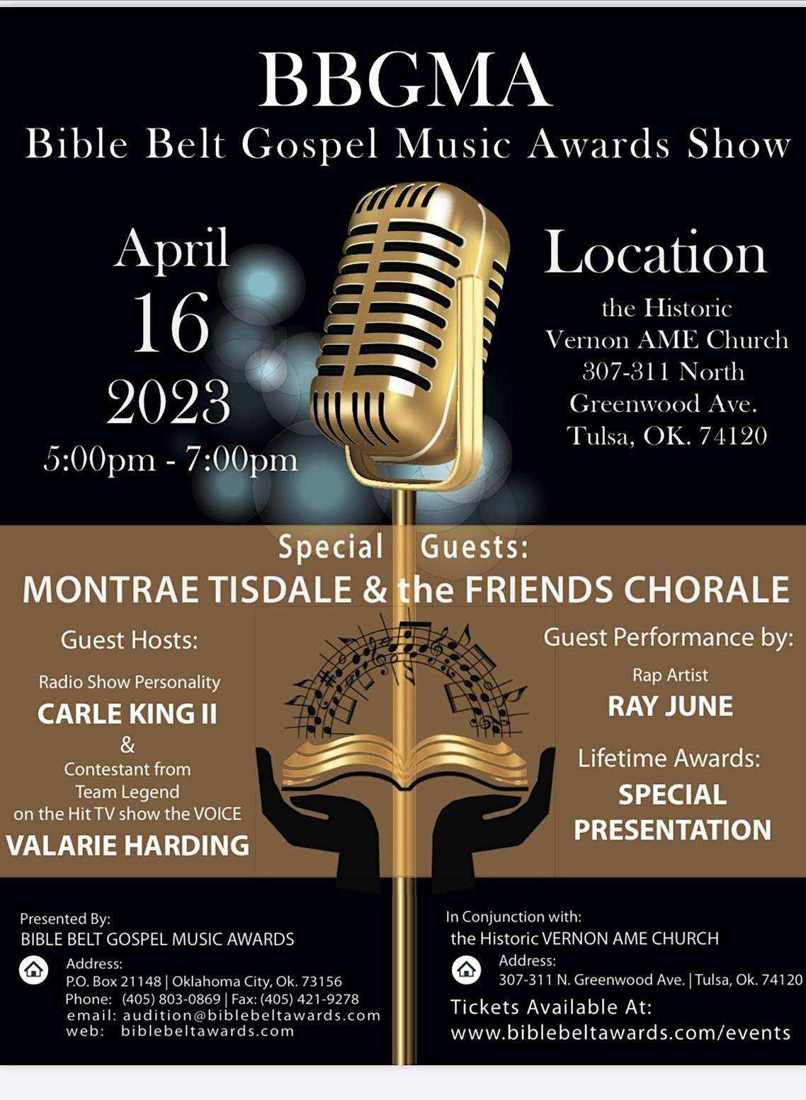 Bible Belt Gospel Music Awards Vernon AME Church Tulsa OK April bible-belt-gospel-music-awards-vernon-ame-church-tulsa-ok-april