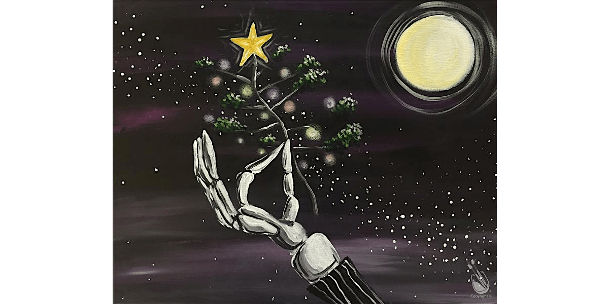 The Nightmare Before Christmas Tree - Paint and Sip in Houston | Classpop!\u2122