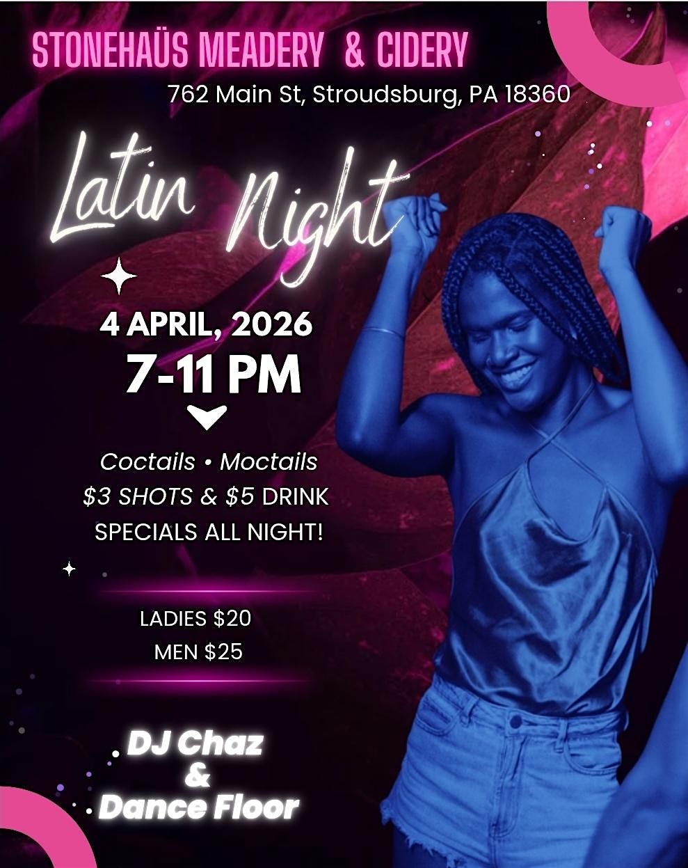 Copy of LATIN NIGHT @ Stoneha\u00fcs Meadery and Cidery