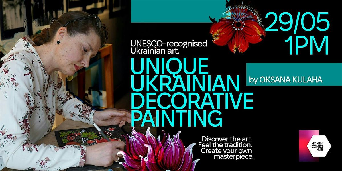 Unique Ukrainian Decorative Painting (Petrykivka painting)