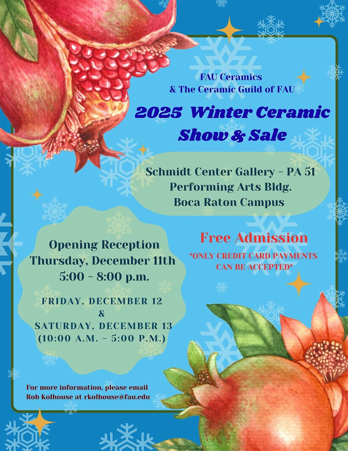 FAU Ceramics Show and Sale