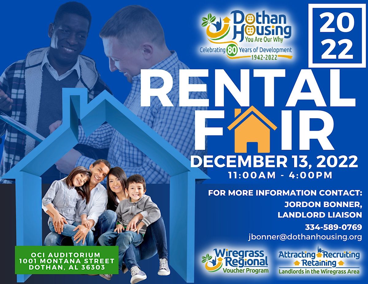 2022 Rental Fair | 1001 Montana St, Dothan, AL | December 13, 2022