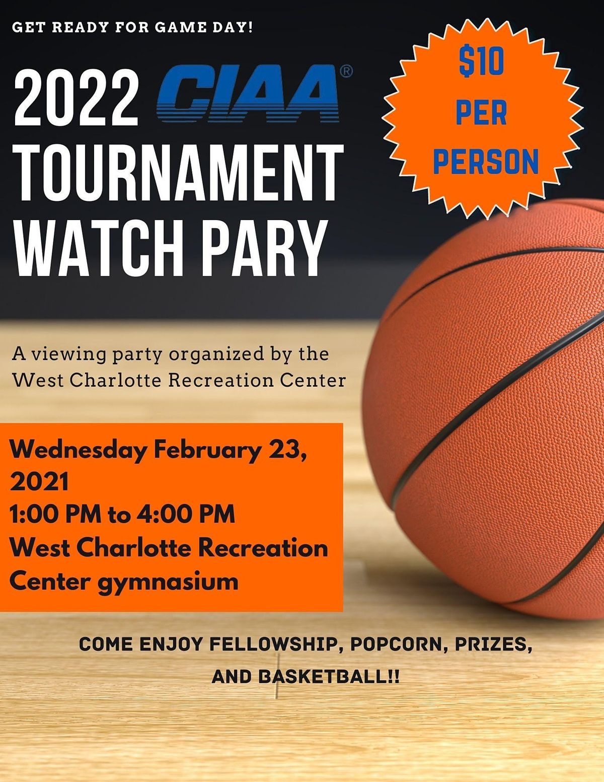 West Charlotte Recreation Center CIAA Watch Party West Charlotte