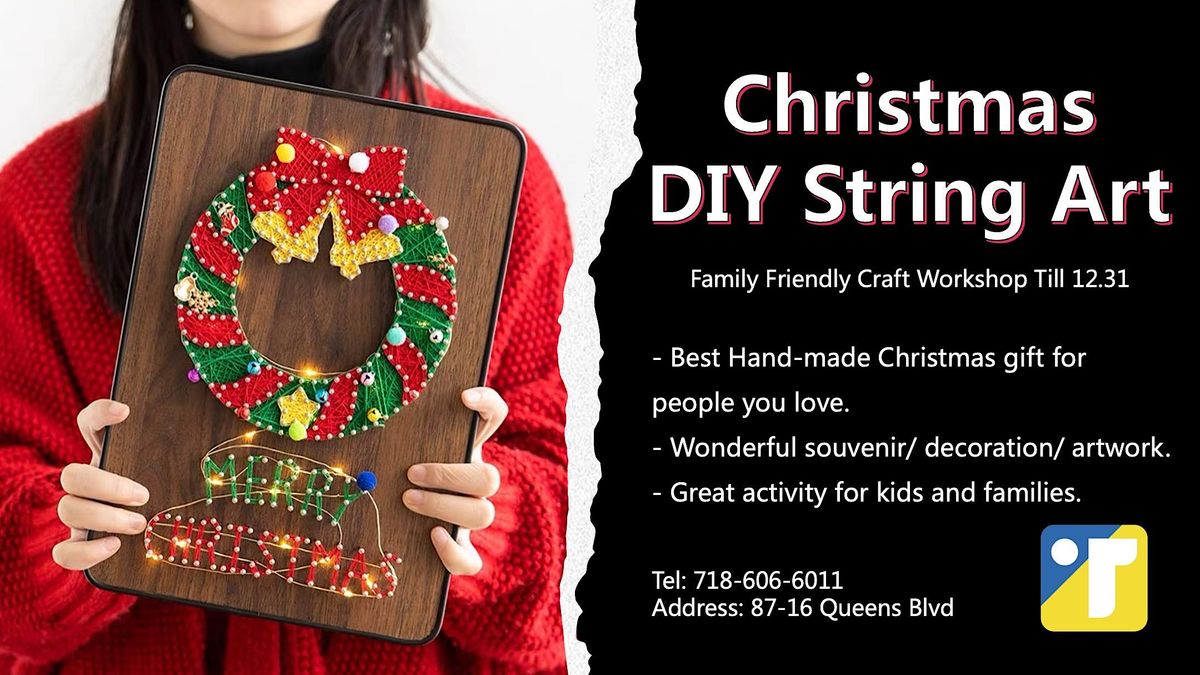 Christmas DIY String Art Craft 8716 Queens Blvd