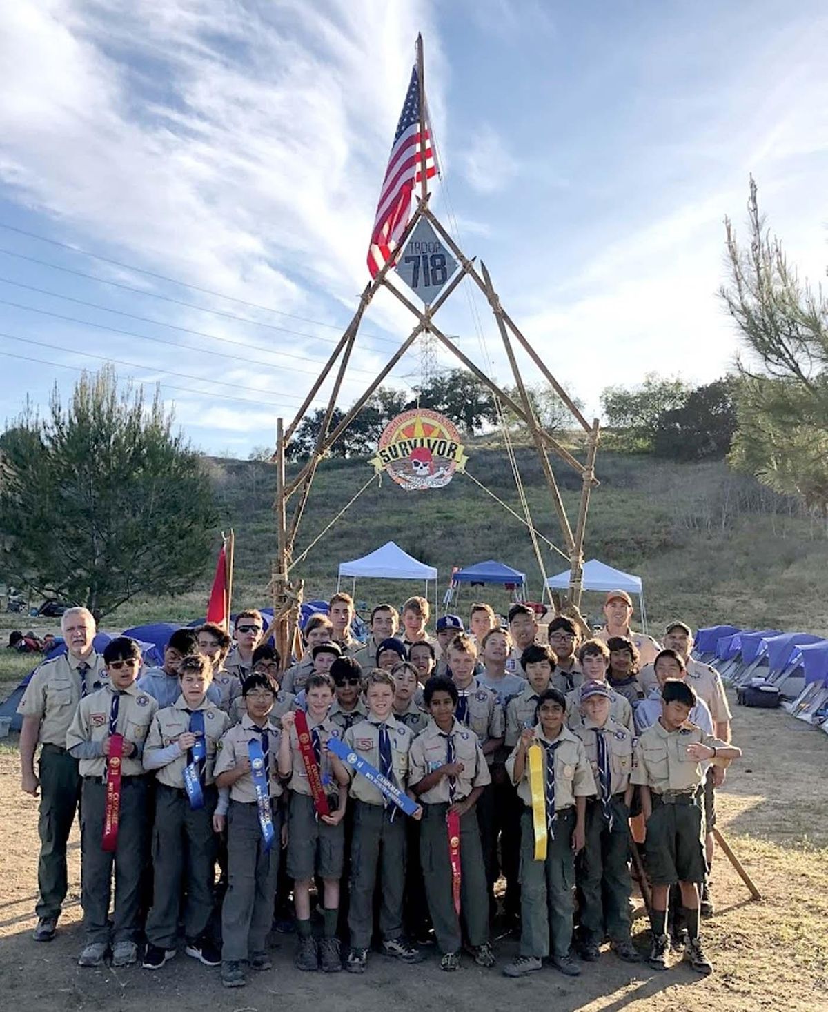 2022 Spring Camporee Scouts of the Roundtable Firestone Scout