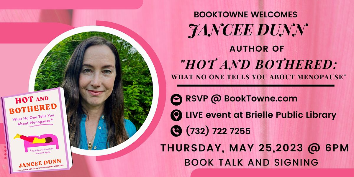 BookTowne NY Times Bestselling Author Jancee Dunn Hot