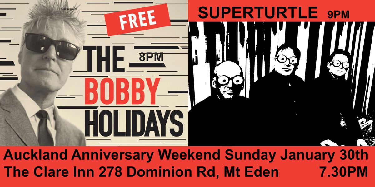 Auckland Anniversary Weekend with The Bobby Holidays and Superturtle