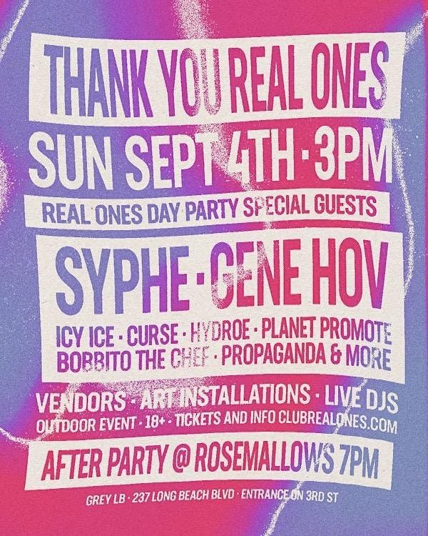 Club Real Ones Day Party - Long Beach, CA