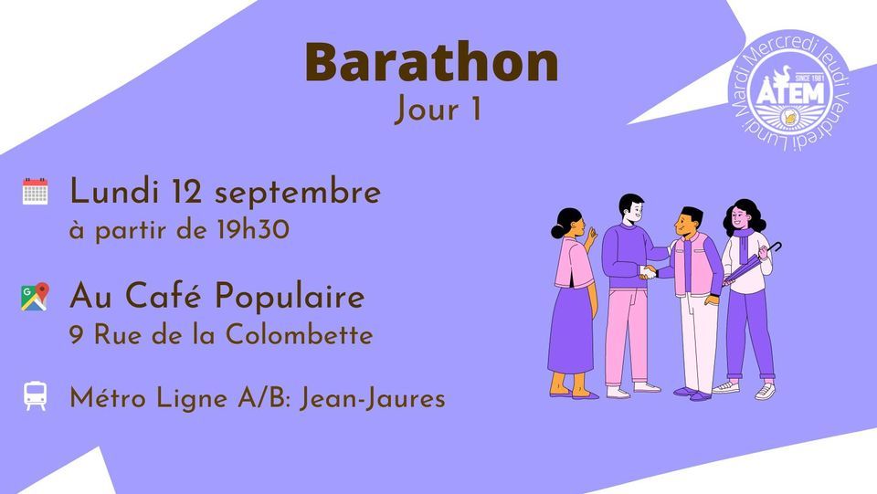 Barathon jour 1 - Caf\u00e9 Populaire