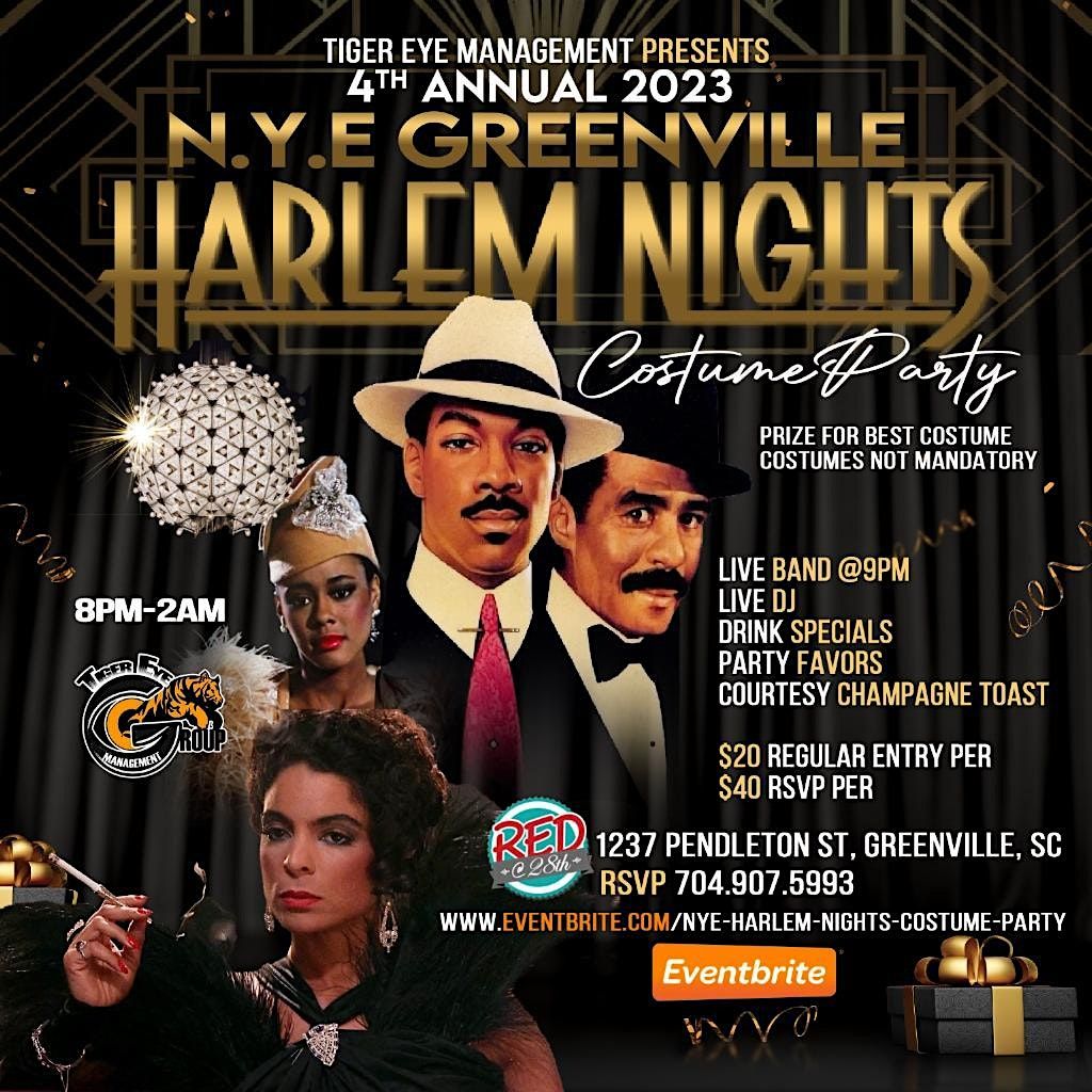 NYE HARLEM NIGHTS COSTUME PARTY 1237 Pendleton St Greenville SC nye-harlem-nights-costume-party-1237-pendleton-st-greenville-sc