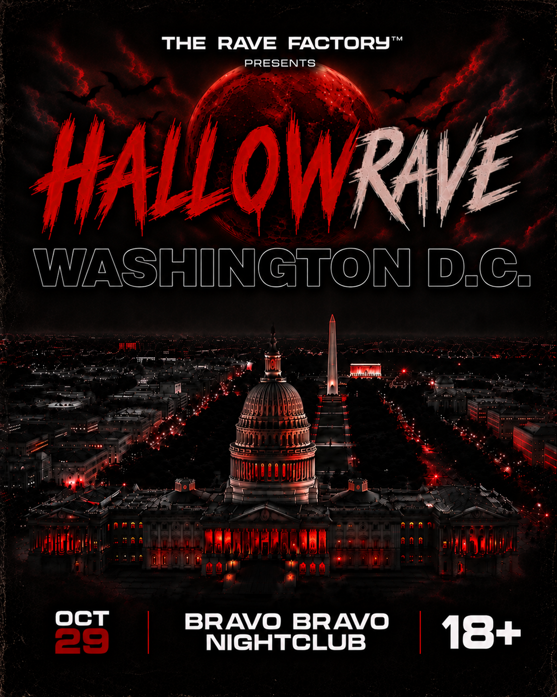 Hallowrave Washington DC at Bravo Bravo Nightclub, Washington on 29th ...