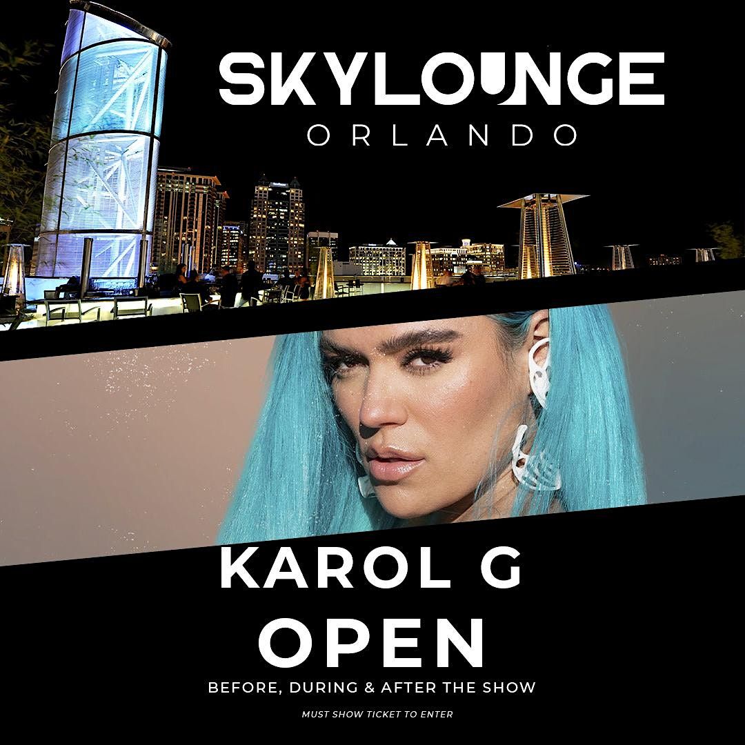 Karol G Sky Lounge Orlando September 24 to September 25