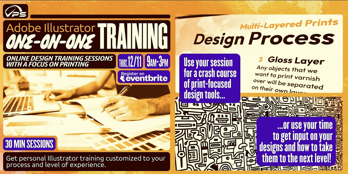 Adobe Illustrator Training for Graphic Design & Printing 1:1 (Online)