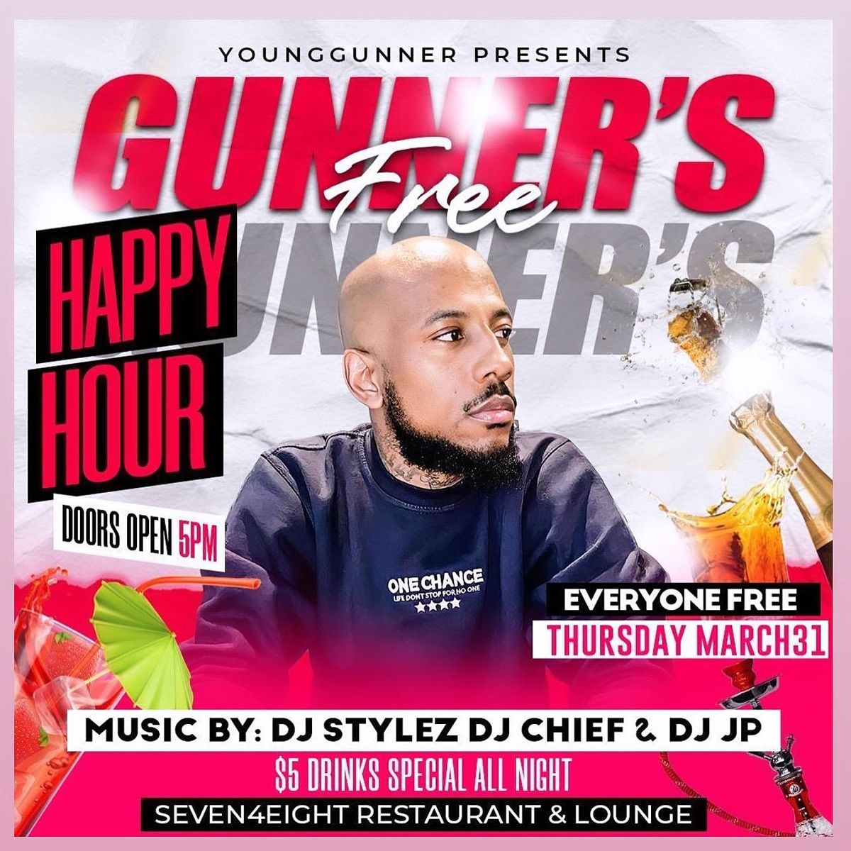 GUNNER\u2019S FREE HAPPY HOUR