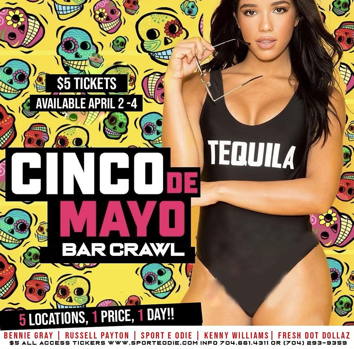 3rd Annual Cinco De Mayo Bar Crawl Tattooz & Booz, Charlotte, NC