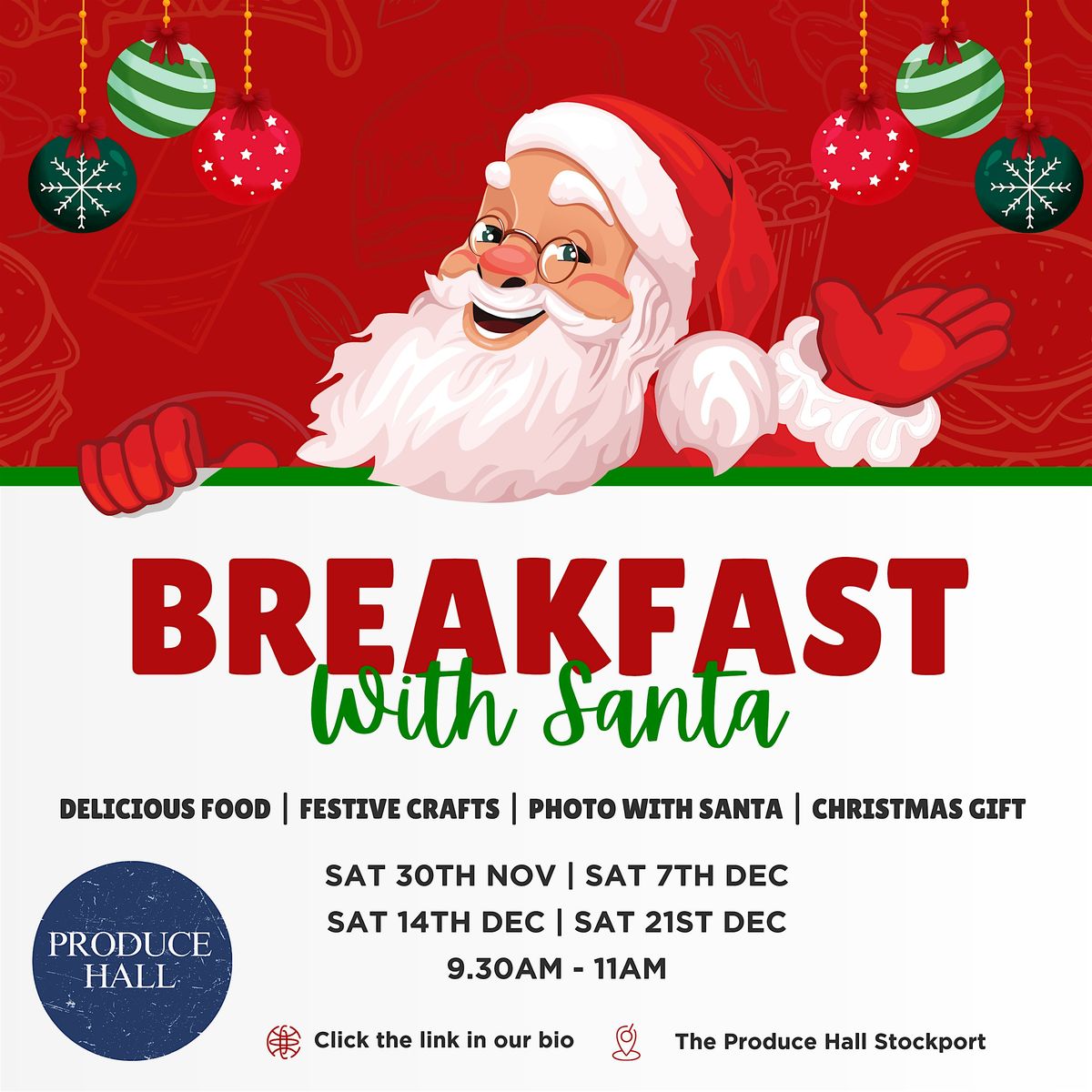 Breakfast With Santa at The Produce Hall!