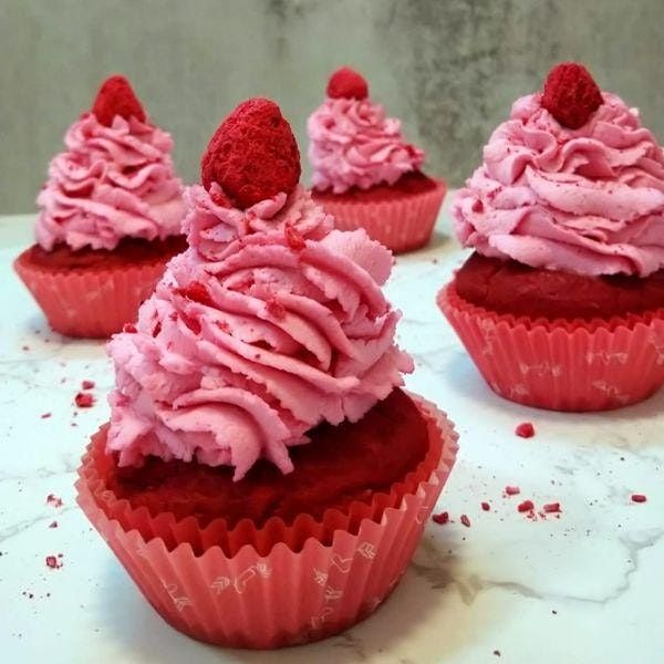 Valentine's Gluten-Free Vegan Red Velvet Cupcakes Baking Class with Sanchun