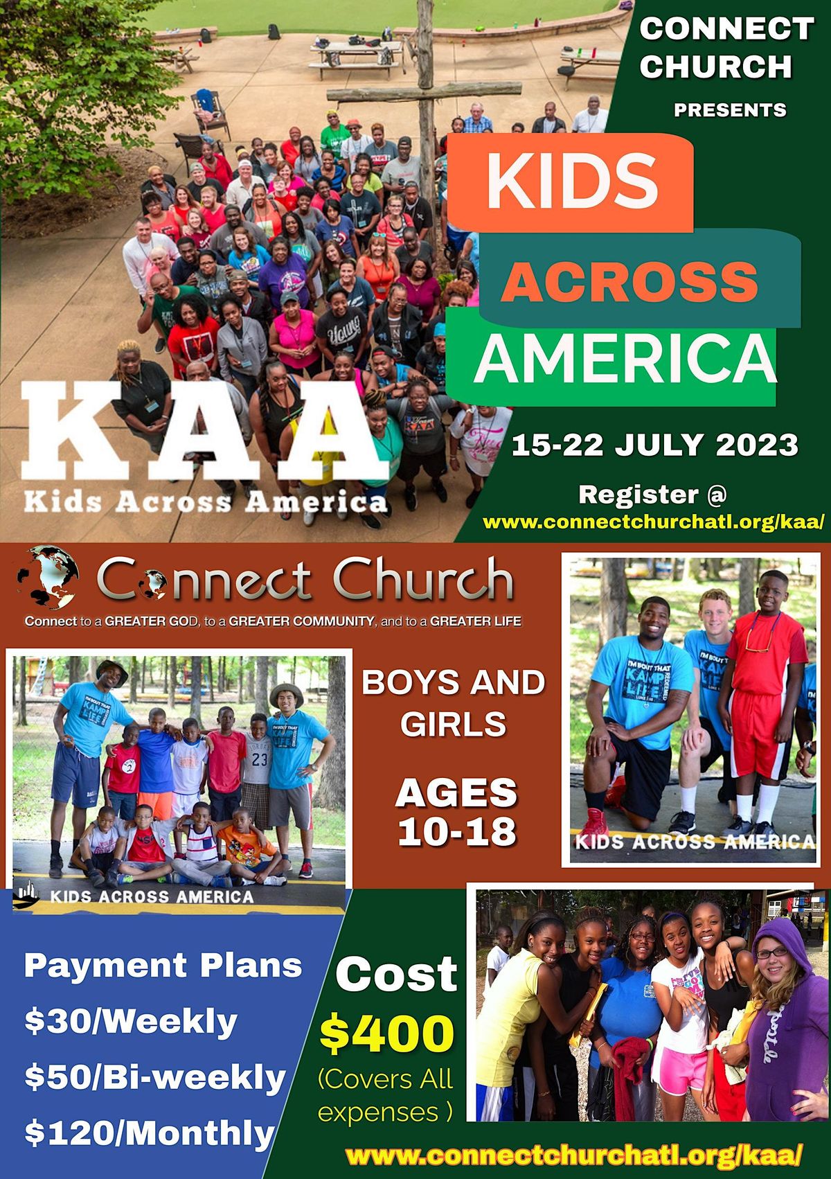 1Week Summer Sports Camp w/ Connect Youth Kids Across America Branson