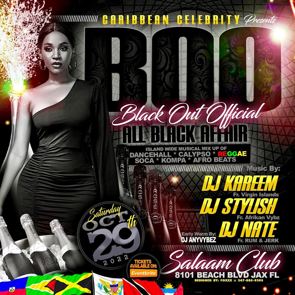 BLACK OUT OFFICAL Salaam Club Jacksonville FL October 29 To 