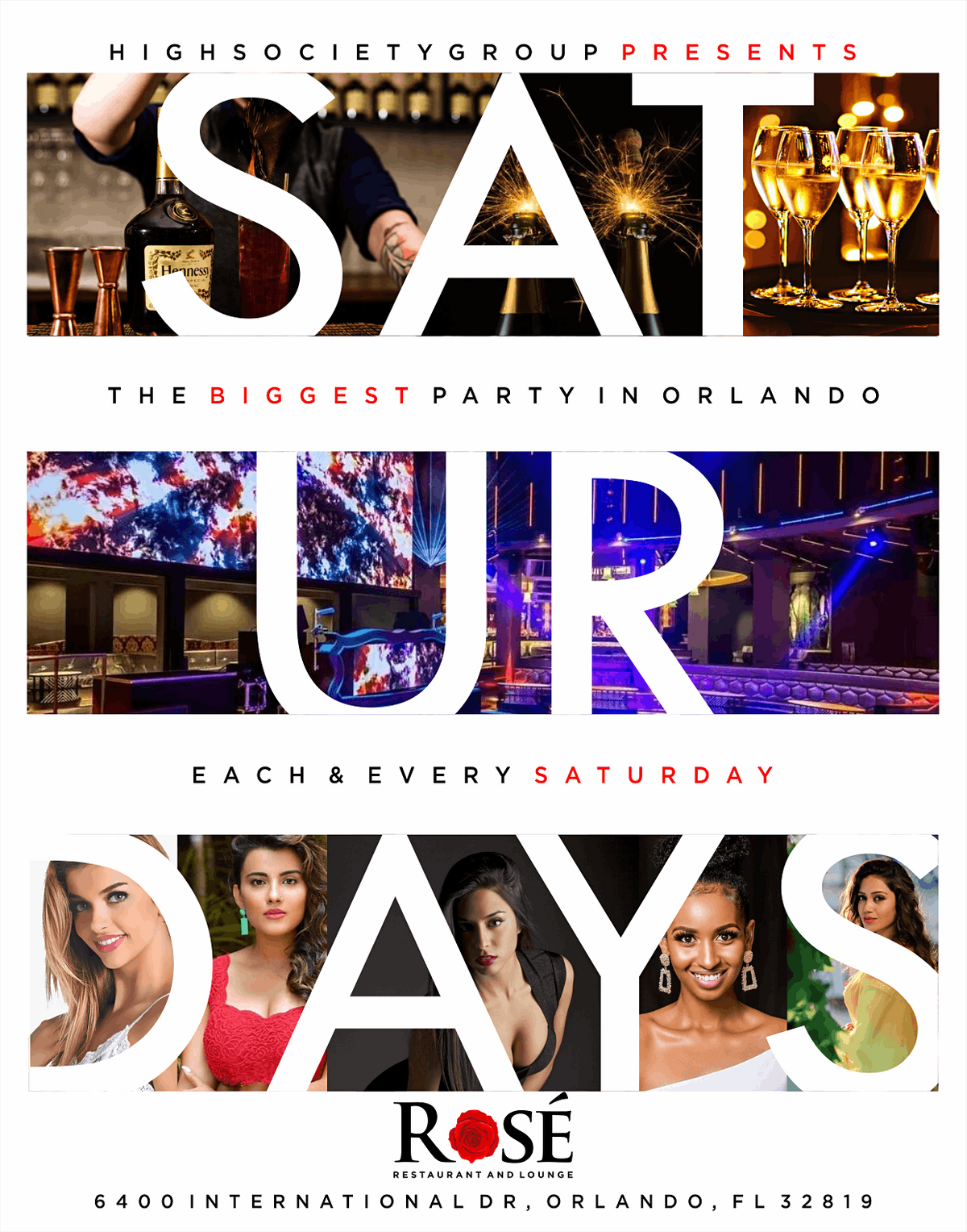 ROS\u00c9 SATURDAYS #EATDRINKVIBE