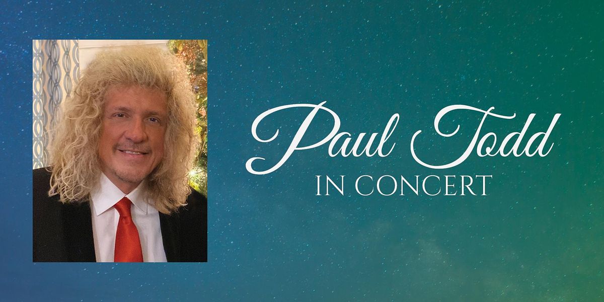 Paul Todd In Concert at St. Agnes Catholic Church, Naples on 24th June ...