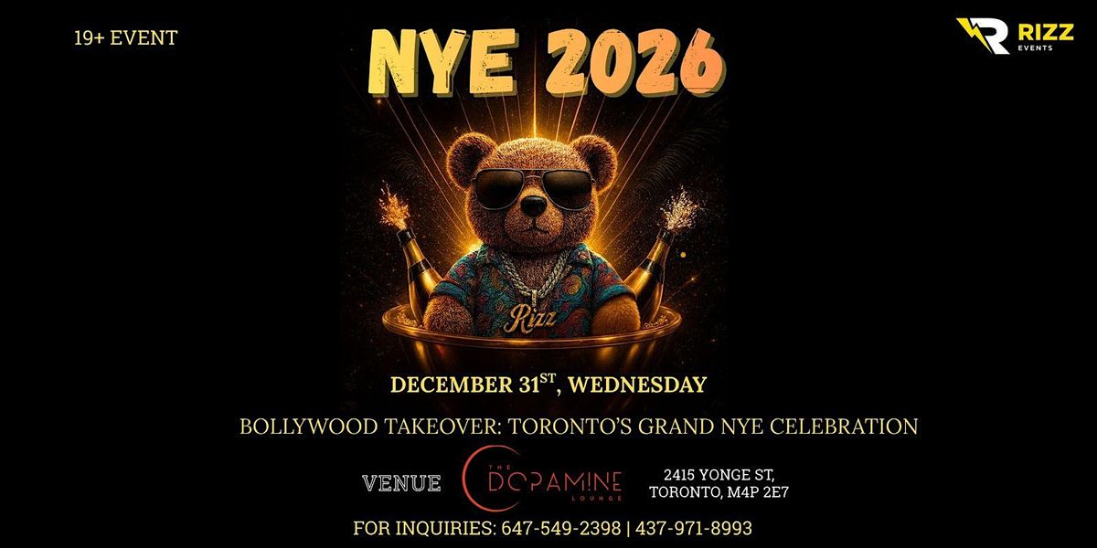 BOLLYWOOD NYE 2026|TORONTO|1000+PEOPLE