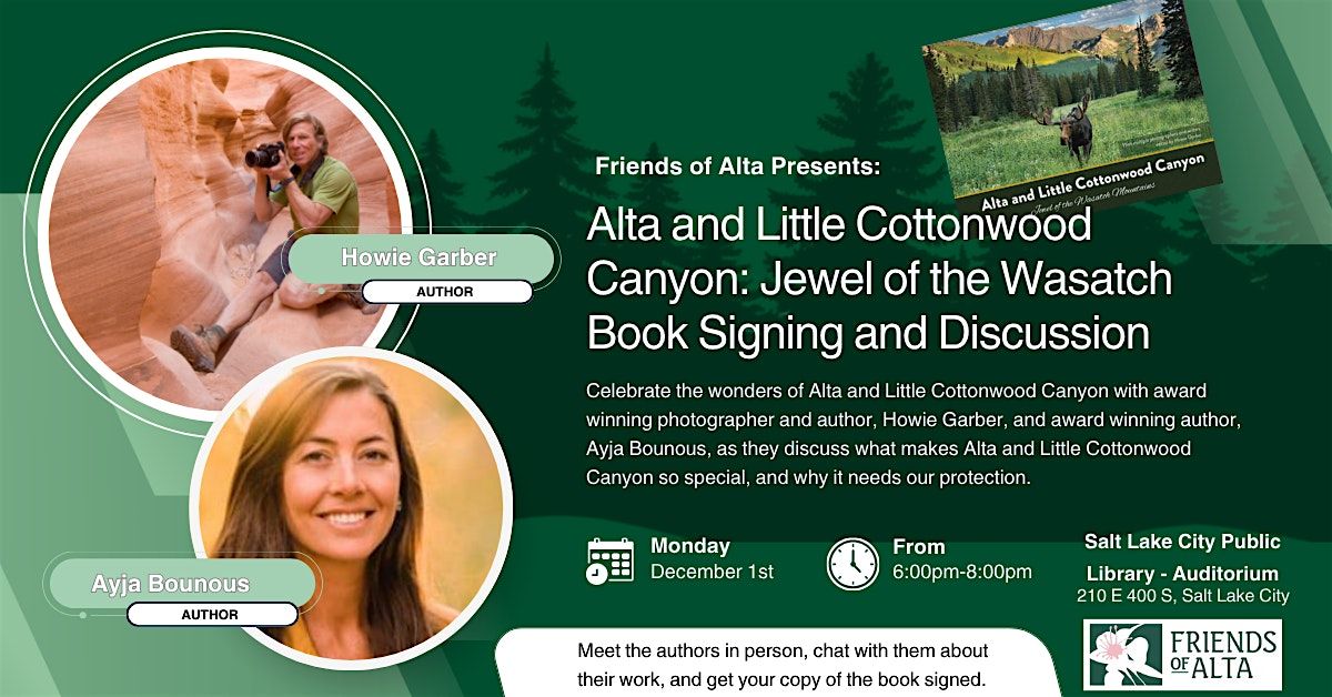 Alta and Little Cottonwood Canyon Book Signing - Salt Lake Library