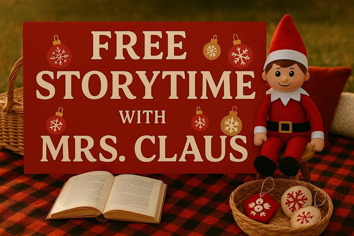 Story time with Ms.claus at the park