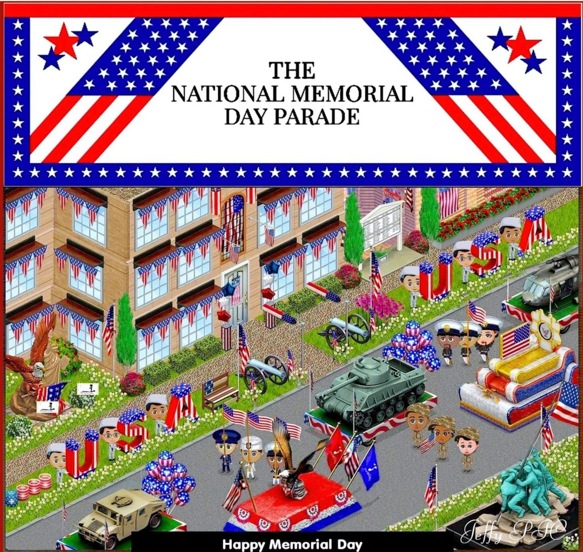Memorial Day Celebration Parade”2024 New York City , USA May 24, 2024
