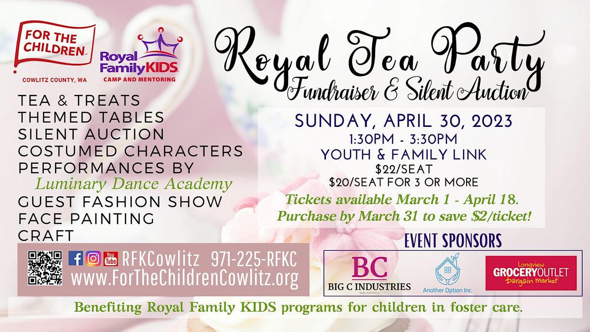 Royal Tea Party - Silent Auction and Fundraiser 2023 at Youth and ...