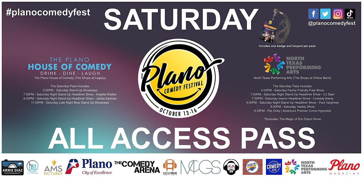 plano-comedy-festival-saturday-access-pass-the-plano-house-of-comedy-october-15-2022