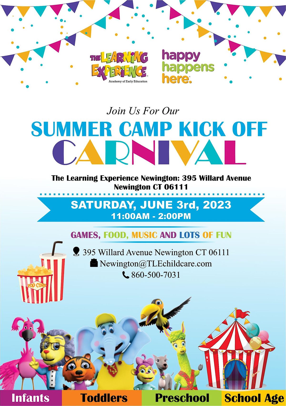 TLE Newington Summer KickOff Carnival 395 Willard Ave, Newington, CT