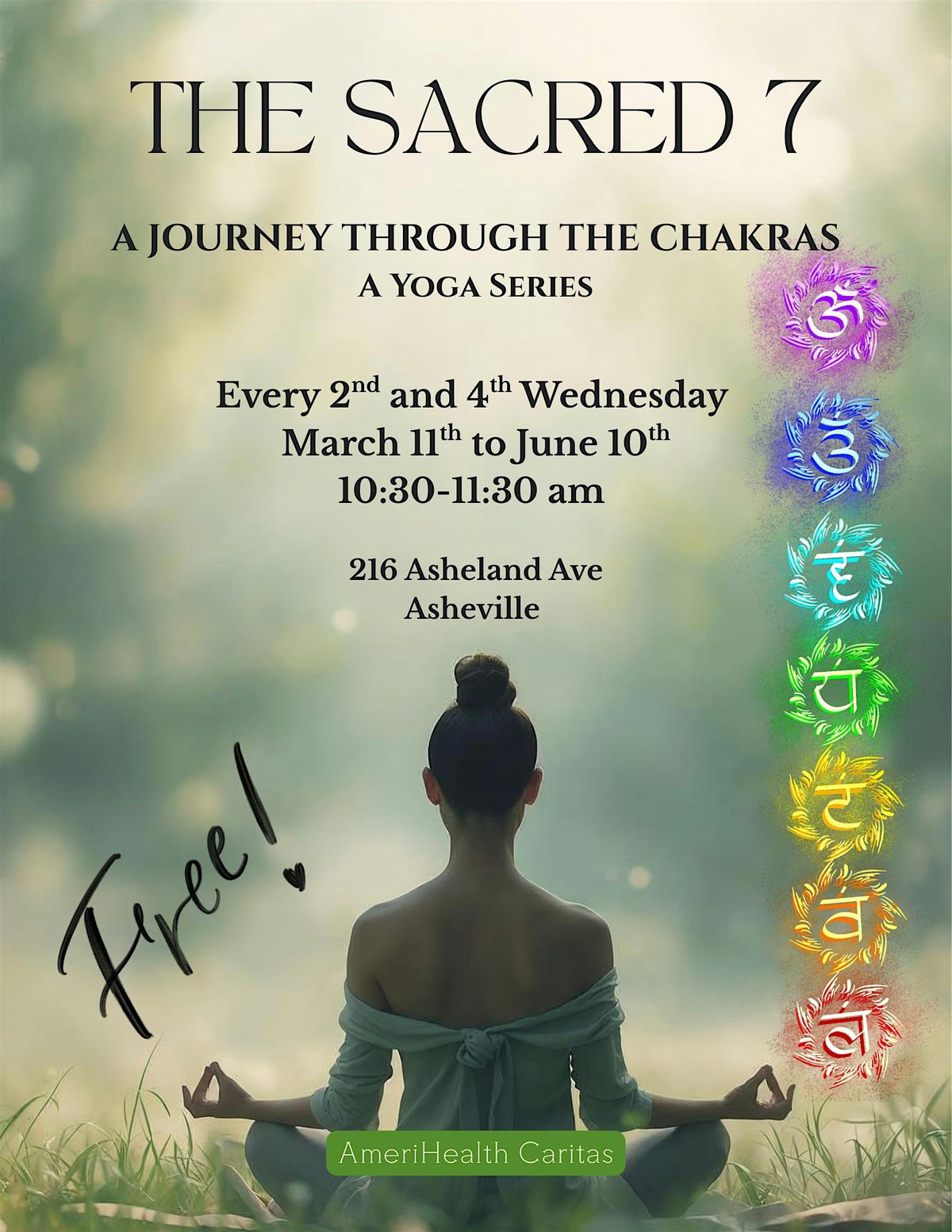 FREE community YOGA w\/ Carrie - a Chakra Series
