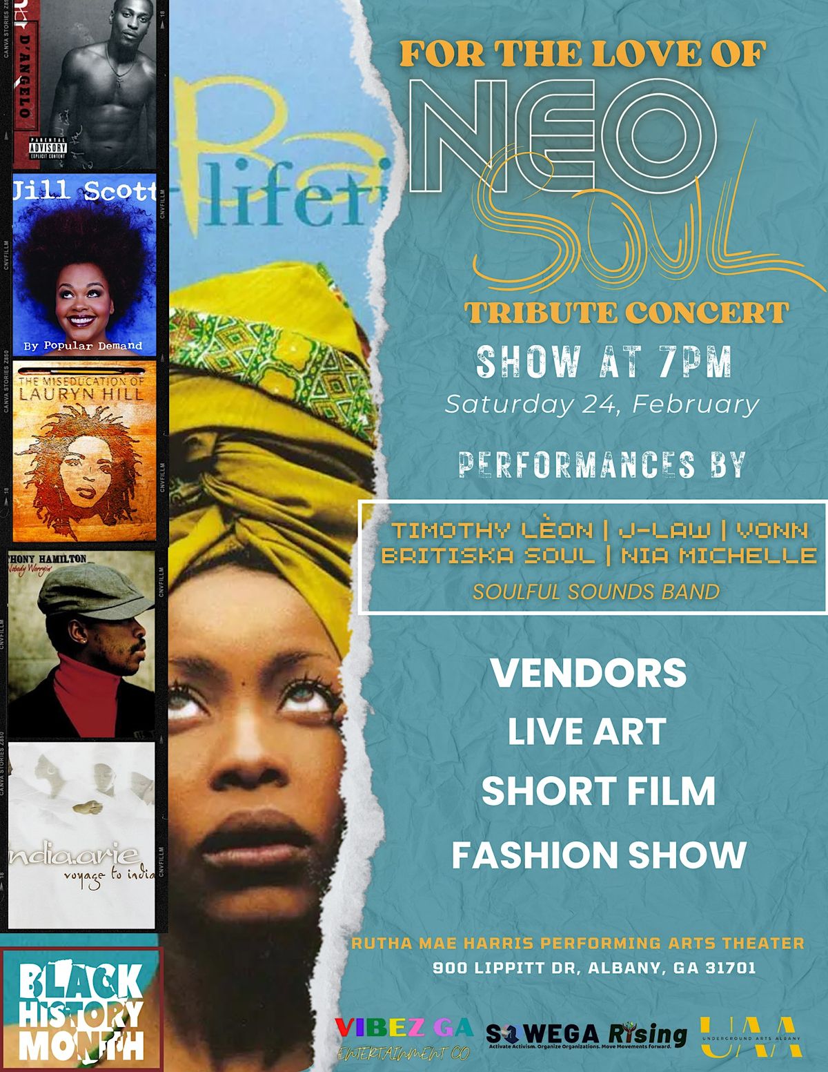 For the Love of NeoSoul Concert 900 Lippitt Dr, Albany, GA