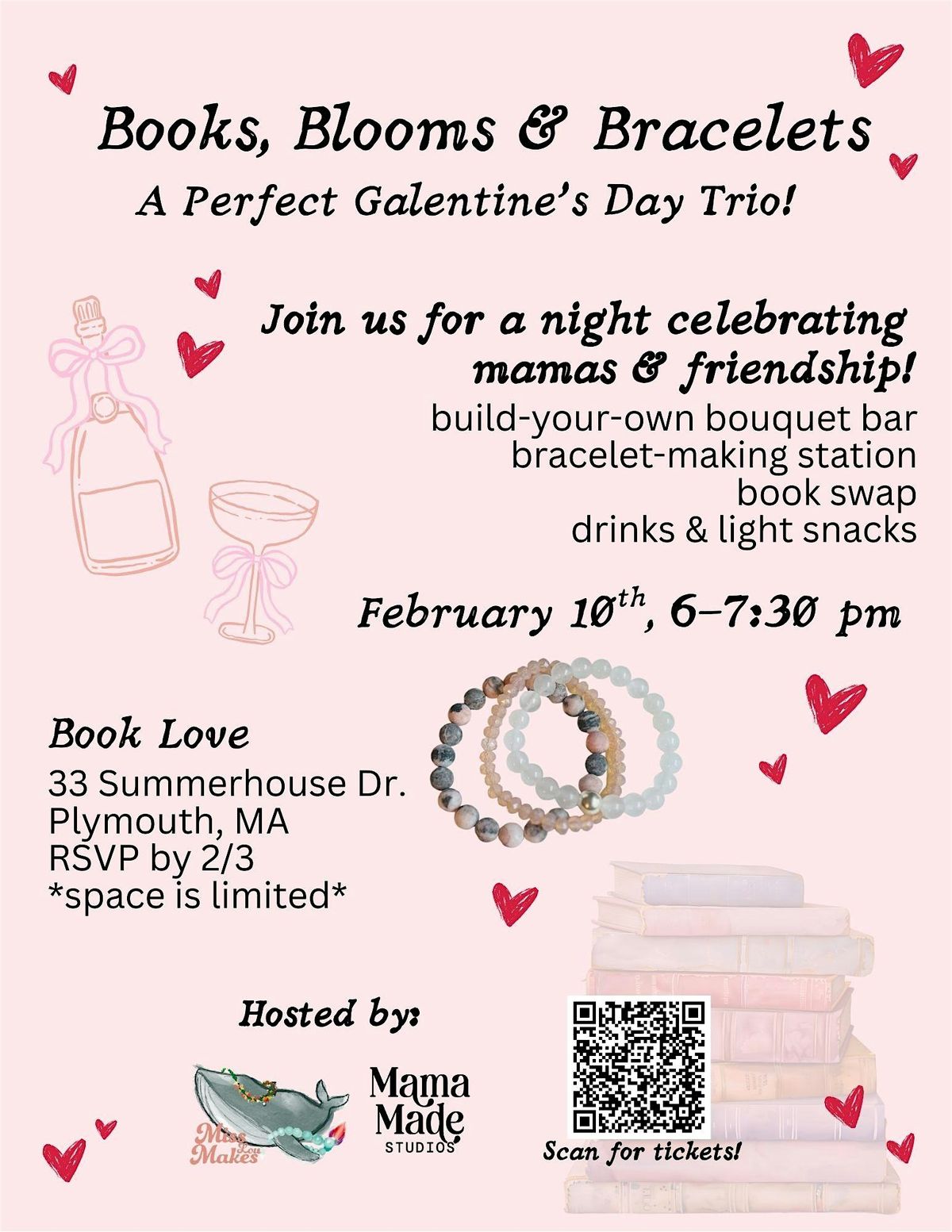 Books, Blooms & Bracelets