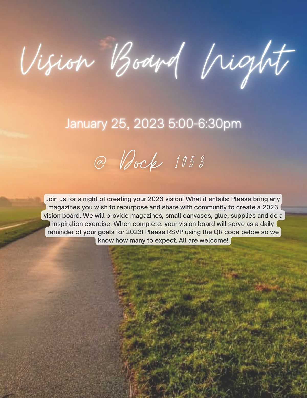 2023 Vision Board Night at The Loading Dock — Dock 1053, Raleigh on ...