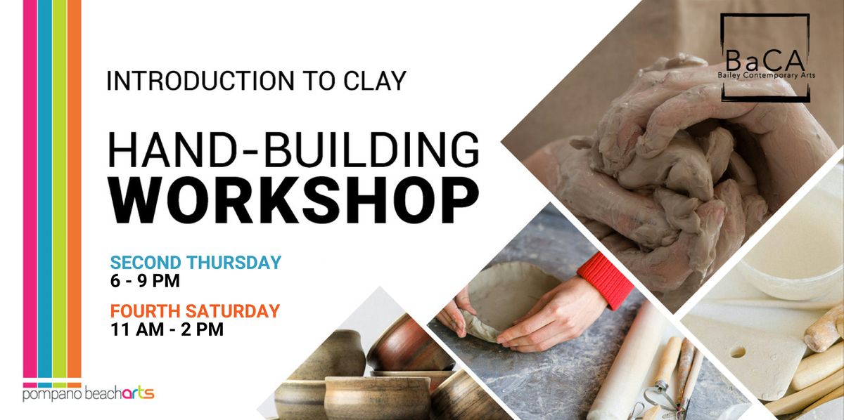 Introduction to Clay \u2013 Hand Building