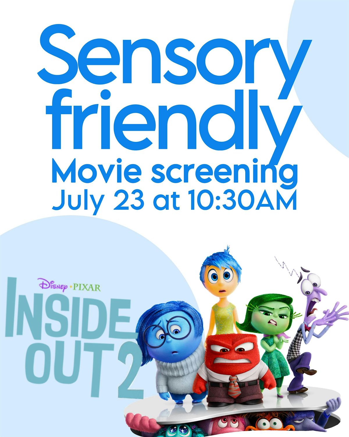 Sensory Friendly Showtime Inside Out 2 (2024) Ayrsley Grand Cinema