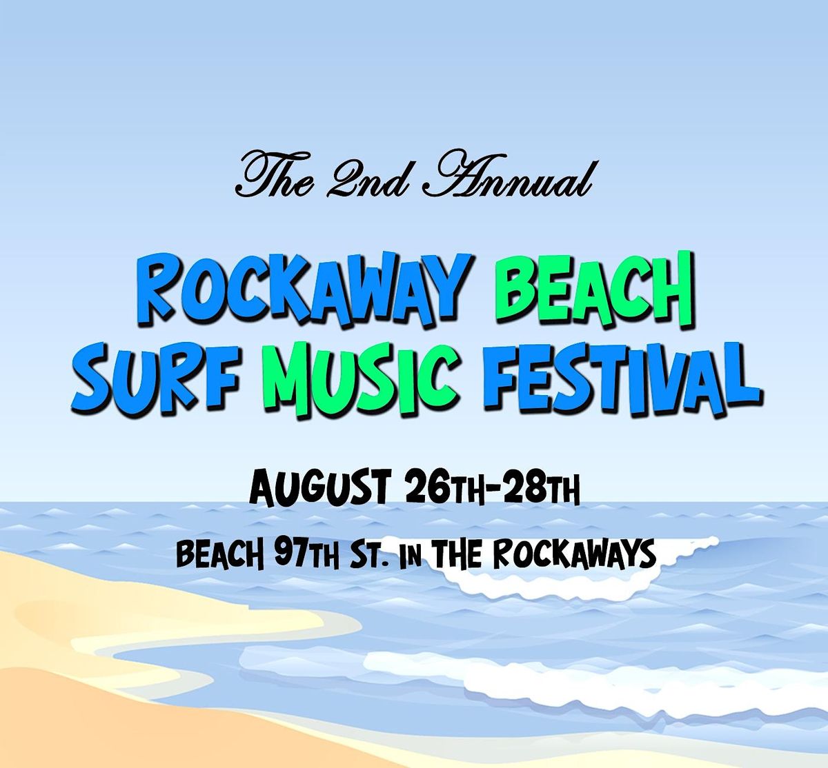 Rockaway Beach Surf Music Festival 2022 Beach 97th Street, Queens, NY