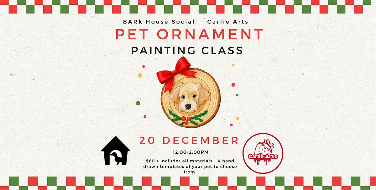 Paint Your Pet: Ornament Edition