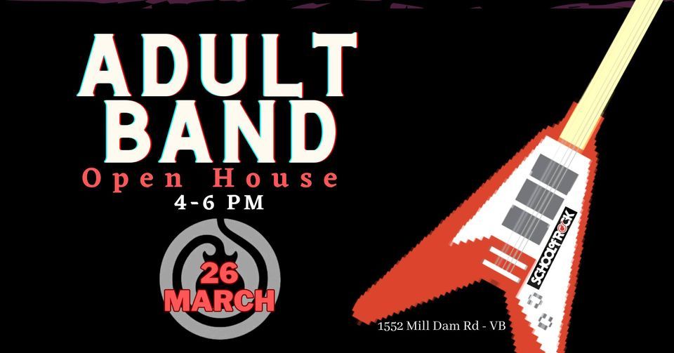 Adult Band Open House School of Rock Virginia Beach March 26, 2023