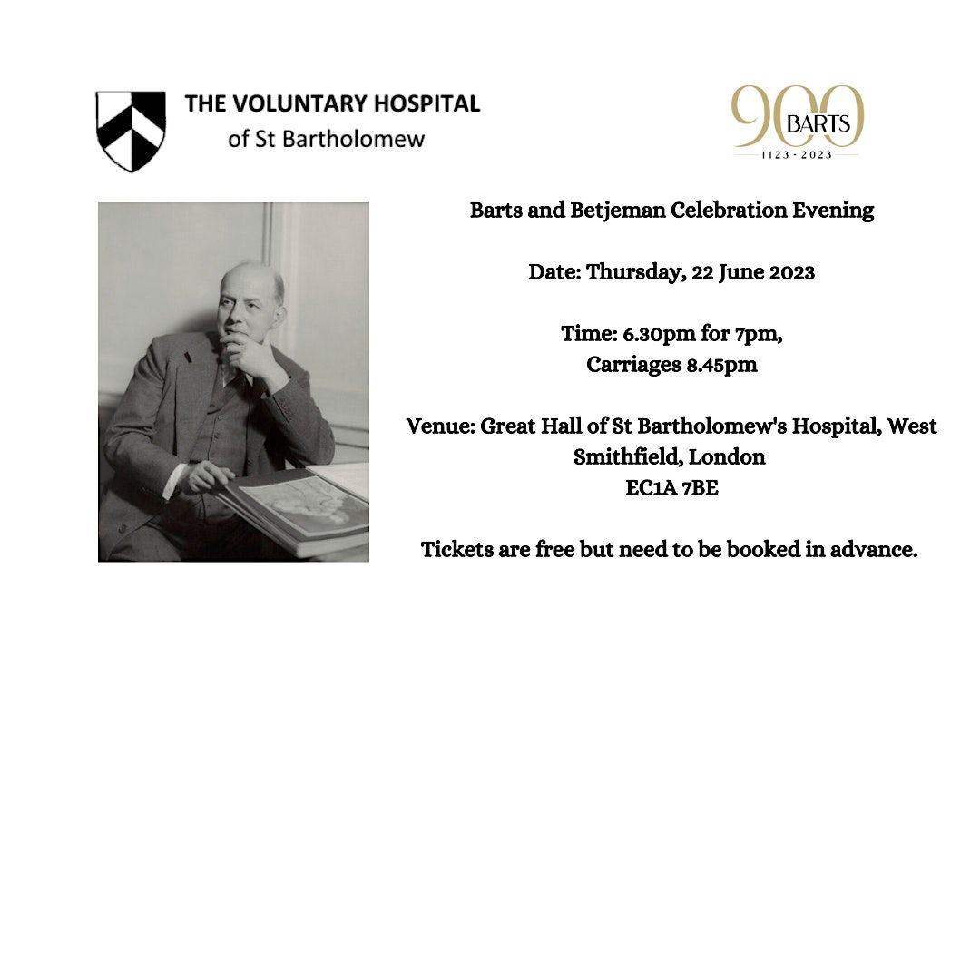 Barts and Betjeman Celebration Evening