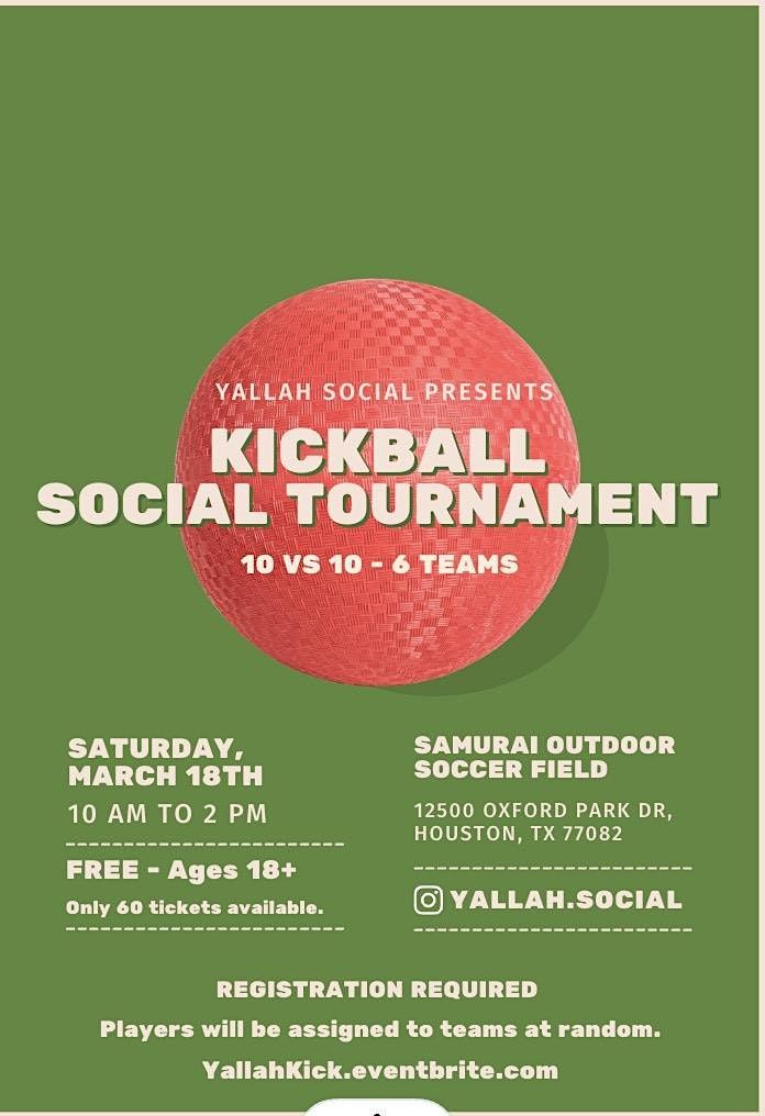 YALLAH SOCIAL x KickBall Tournament Samurai Karate Dojo (Outdoor
