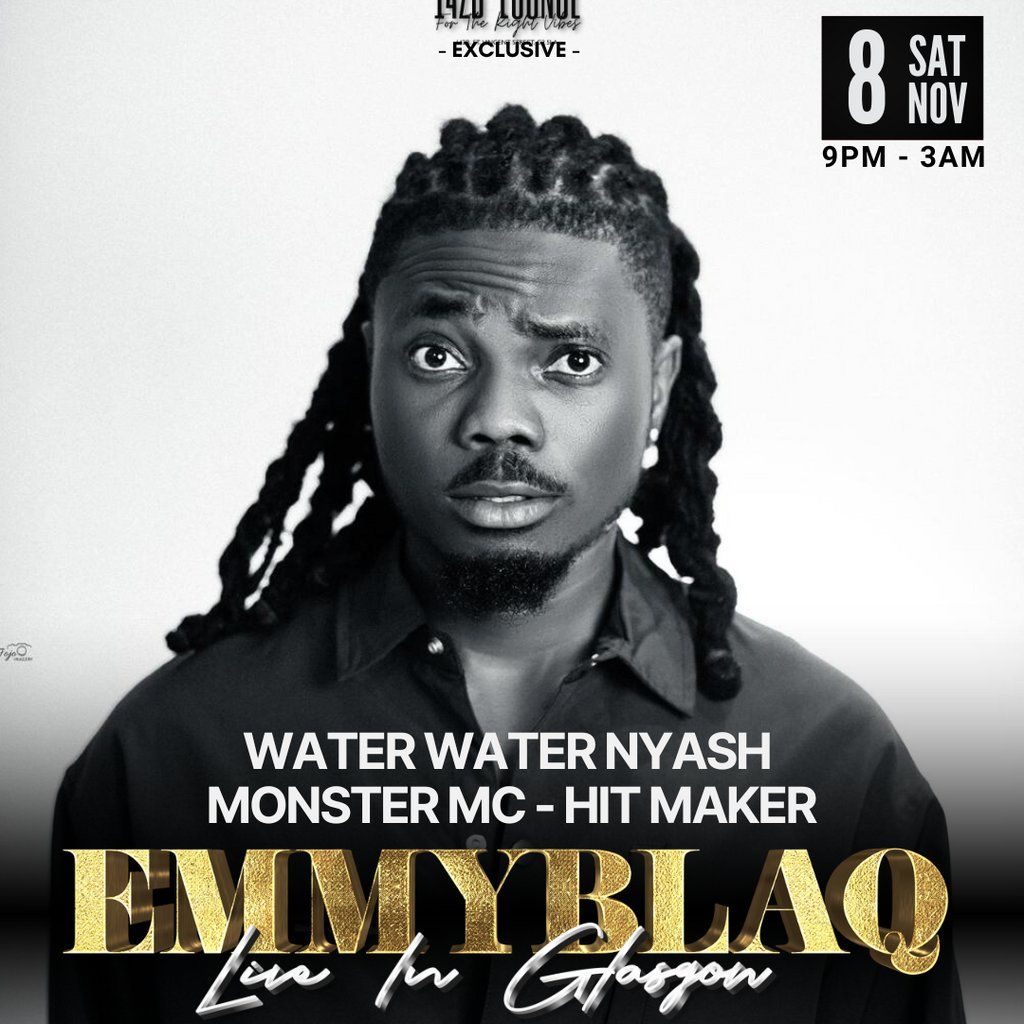 WATER WATER NYASH: EMMY BLAQ Live in Glasgow!!