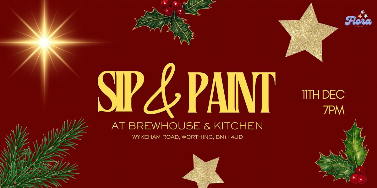 Christmas bauble Sip & Paint at Brewhouse