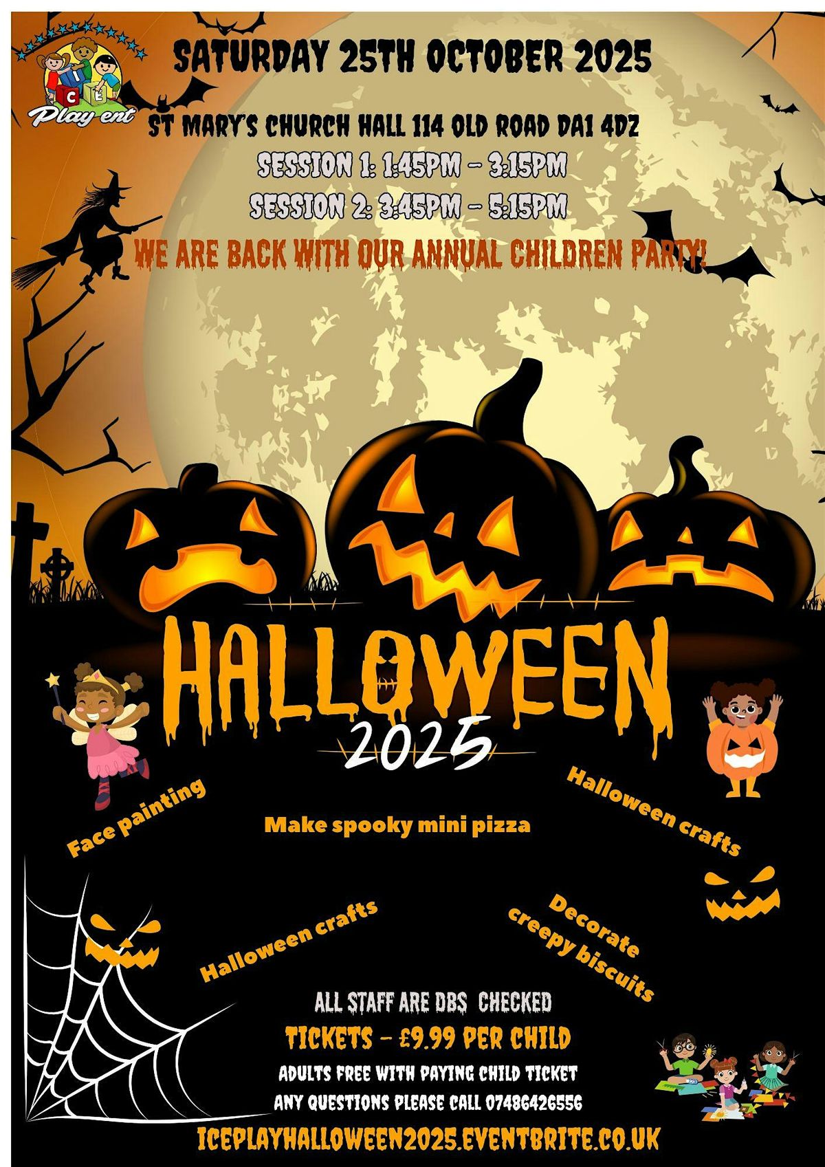 Ice Play ent Halloween Children's party