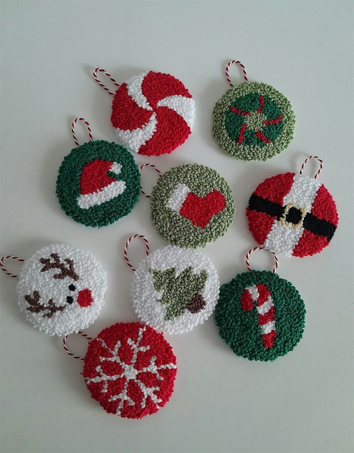 Punch-Needle Christmas Decoration