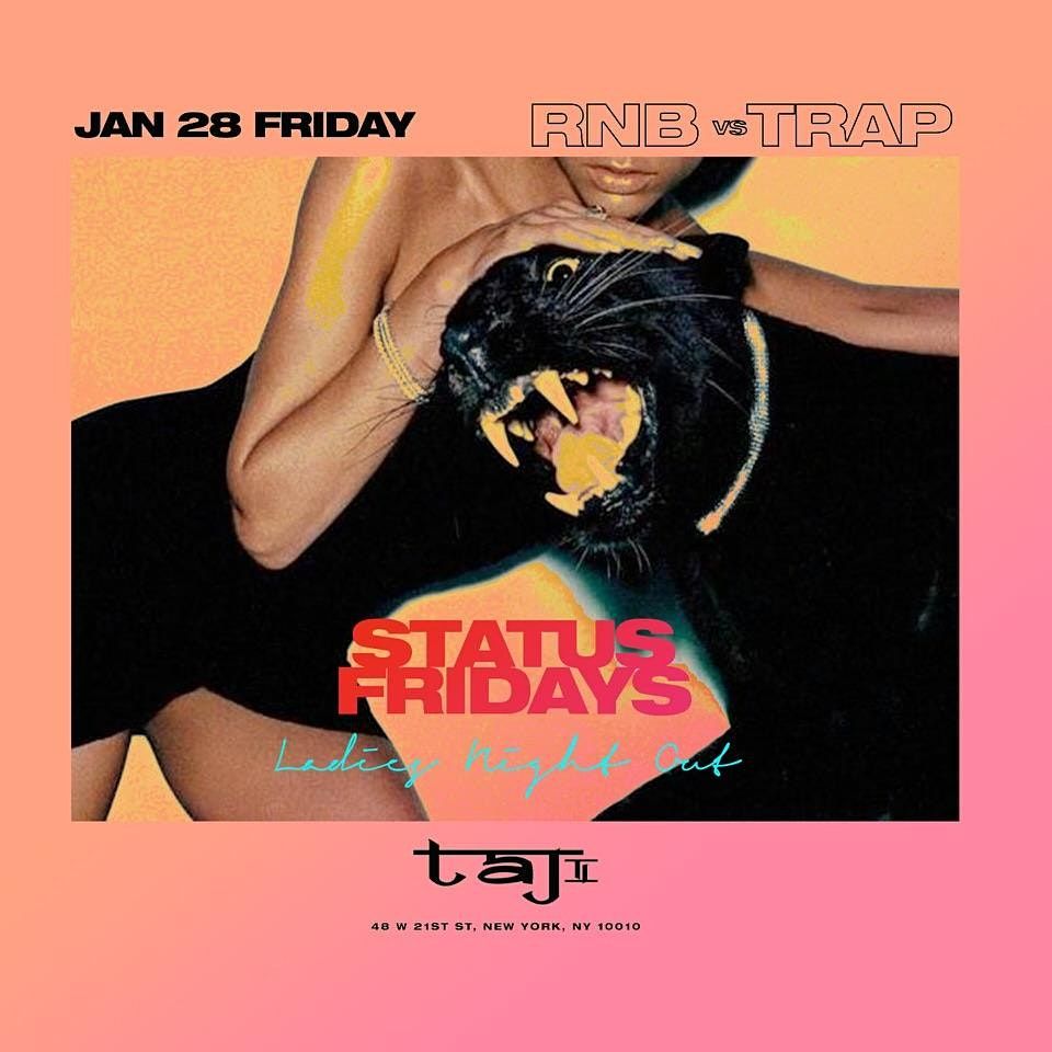 R&B vs Trap Status Fridays @ Taj: Free entry with rsvp