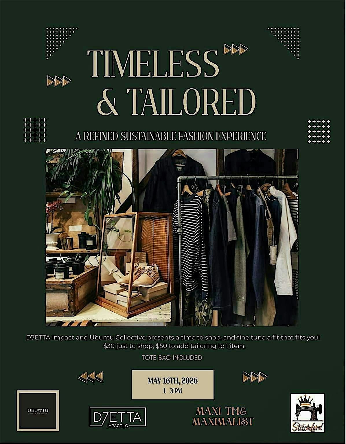 Timeless and Tailored: A refined sustainable fashion shopping experience